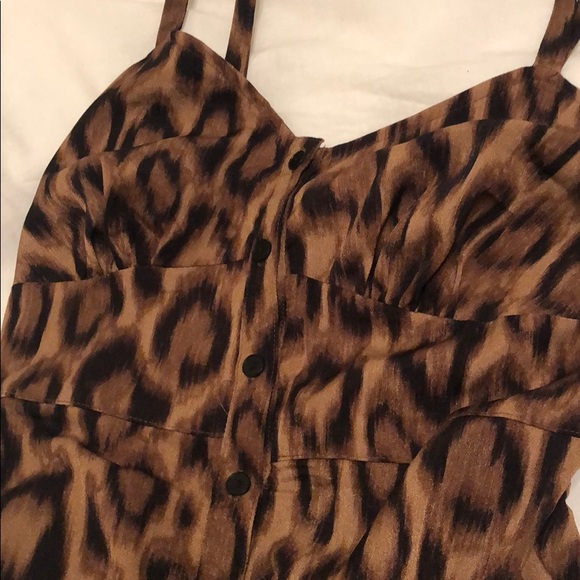 Le château Leopard Print Bustier Dress - Picture 6 of 9